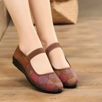 women classic brown anti skid mesh breathable buckle strap shoes zapatos de mujer lady fashion wine red office work shoes ba326 34