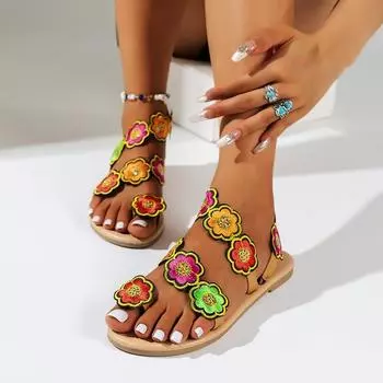 Women Clip Toe Flats Sandals Women Casual Shoes Summer New Slippers Designer Walking Beach Sandals Zapatos Mujer Plus Size 36-43 36
