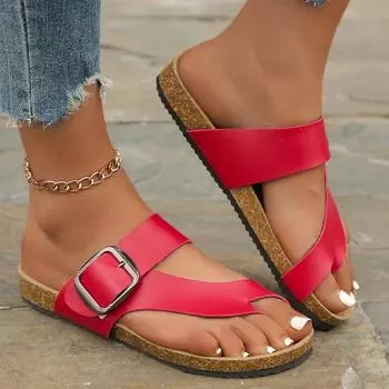 Women Clip Toe Slippers Flats Casual Shoes Fashion Sandals Walking Cozy Flip Flops Shoes New Beach Dress Brand Female Shoes 42