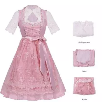 Women Cosplay Oktoberfest Dresses Slip Skirt Festival Stage Performance Clothing S