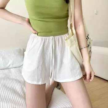 Women Cotton Linen Shorts Summer Casual Shorts High Waist Loose Shorts Sports Hot Pants for Women s Summer Leisure XL