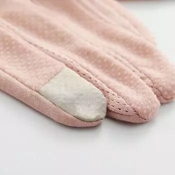 Women Cotton Thin Gloves Touch Screen Outdoor Riding Driving Sunscreen Gloves Breathable Non Slip UV Protection Gloves чёрный