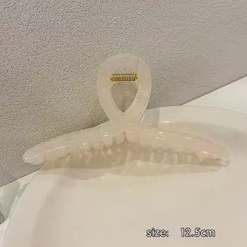 Women Elegant Translucent Cross Rectangle Geometric Hair Claws Lady Sweet Hair Holder Toothed Hair Clip Fashion Hair Accessories