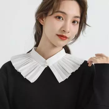 Женские поддельные воротники шарф женская блузка топы поддельный воротник шаль девушки шейный платок рубашка съемные воротники Fuax Cols аксессуар