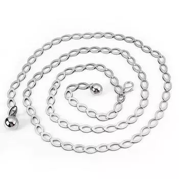 Women Fashion Belts Luxury Designer Belt Retro Silver Carved Hollow Out Chain Belt for Women Elegant Round Metal Women Belt жёлтый