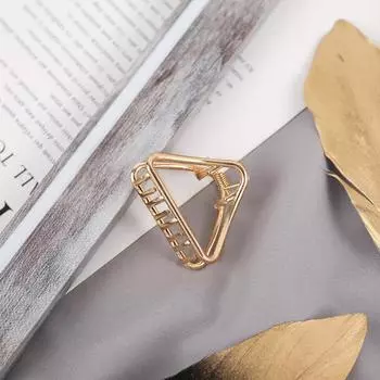 Women Fashion Gold Hollow Geometric Hair Claw Retro Hair Clips Barrette Hair Crab Hair Clips Headband Hairpin Hair Accessories
