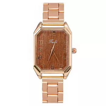 Women Fashion Leather Watch One Size кофейный