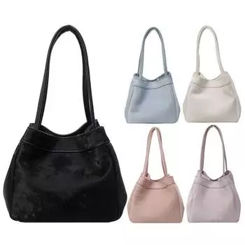 Women Fashion Shoulder Bag Leisure Bucket Bag Large Capacity Ladies Outdoor Bag фиолетовый
