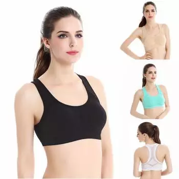 Женский фитнес-бюстгальтер без косточек, дышащий, для бега, йоги, нижнее белье, спортивный бюстгальтер L