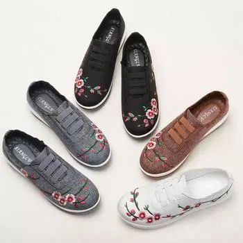 Women Flat Shoes Fashionable Lightweight Breathable Mesh Sports Lace Up Soft Sole Casual Versatile Vulcanized Shoes for Women 36 чёрный