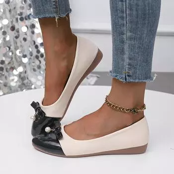 Women Flat Shoes Round Toe Slip on Loafers Ballet Lazy Casual Flat Shoes for Women Fashion Mary Jane Shoes Zapatos De Mujer 35