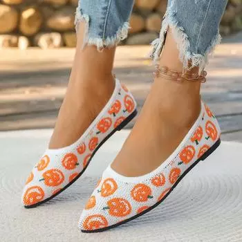 Women Flats 2024 New Spring Autumn Fashion Walking Pointed Top Loafers Shoes Shallow Comfortable Lolita Shoes Sneakers Plus Size 36 бежевый