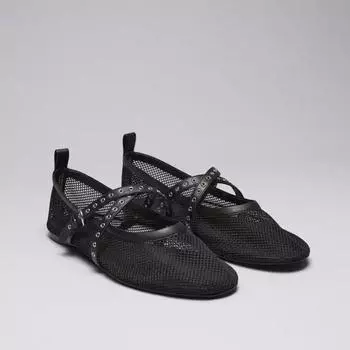 women flats new luxury Flat Shoes Women Hollow Ballet Flats Comfort Soft Soled Dance Shoe Summer Casual Sandals Flat shoes 35 чёрный