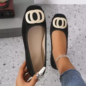 Women Flats New Spring Autumn Casual Flat Loafers Shoes for Women Fashion Non-slip Soft Flat Sneakers Women Zapatos De Mujer 35 чёрный