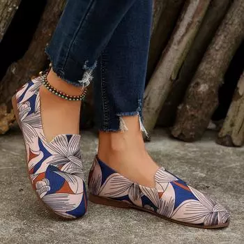 Women Flats New Summer Mesh Square Toe Breathable Women Loafers Fashion Hollow Out Casual Flat Shoes for Women Mary Jane Shoes 36 фиолетовый