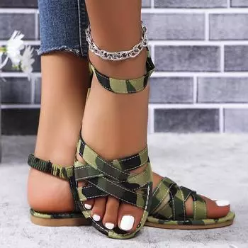 Women Flats Sandals 2024 New Cozy Casual Women Shoes Luxury Walking New Walking Sandals Summer Outdoor Beach Sandals Flip Flops 36 армия зеленый