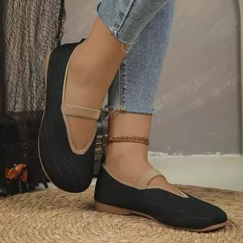 Women Flats Shoes 2024 Spring New Casual Slip-on Loafers Female Shallow Breathable Mess Fashion Shoes for Women Zapatos De Mujer 36 бежевый