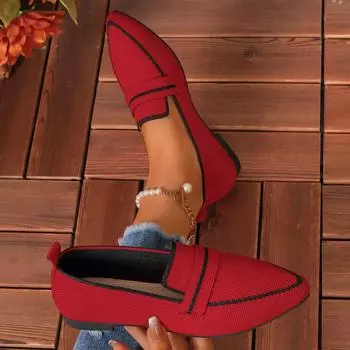 Women Flats Shoes New Ballet Pointed Toe Barefoot Slip-on Loafers Casual Low Heel Luxury Brand Shoes for Woman Zapatos De Mujer 36 бежевый