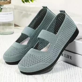 Women Flats Shoes Slip on Foldable Loafers for Women Square Toe Single Shoes Hollow Out Fashion Casual Shoes for Ladies 36 бежевый