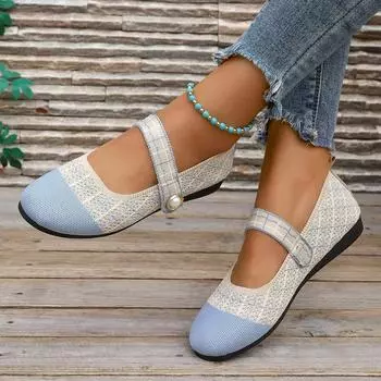 Женская обувь на плоской подошве, весенние и осенние удобные мокасины с неглубокой подошвой, легкая модная дизайнерская обувь с круглым носком для женщин 36 небесно-голубой