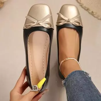 Women Flats Shoes Spring Autumn Fashion Non-slip Ballerina Soft Elegant Loafers Women Casual Comfortable Mother Shoes for Women 36 бежевый