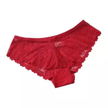 Women Flowers Lace Panties Underwear Knicker Lingerie Female Thong Briefs L