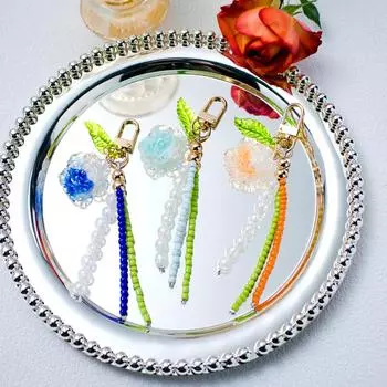 Women Girls Beads Ornament Simulated Gift Plastic Decorative Accessories Keychain Bag Pendants Key Rings Holders Fashion 6 Colors озеро синий