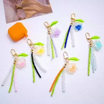 Women Girls Plastic Gift Artificial Camellia Flower Creative Simulated Decorative Accessories Beads Ornament 6 Colors жёлтый