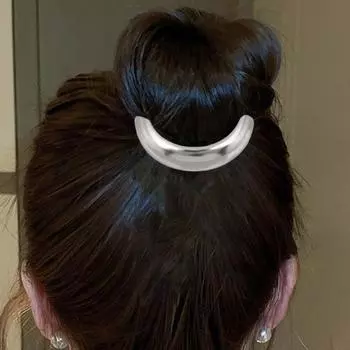 Женская веревка для волос с металлическим геометрическим узором, высокая эластичная резинка для волос, бесследная