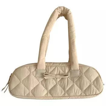 Women Handbag Bowknot Nylon Hobo Bag with Inner Pockets for Shopping Work Travel Green