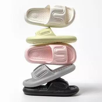 Women Home Shoes Platform Slipper Summer Beach Flip Flops Couple EVA Soft Sole Flat Shoes Non-slip Slides Beach Sandal 36-37