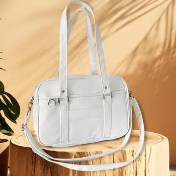 Женская кожаная сумка через плечо, повседневная, модная, для поездок на работу, свиданий, работы чёрный