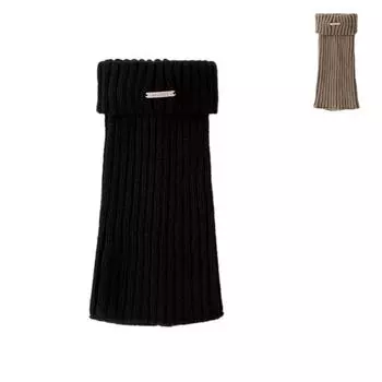 Women Leg Warmers Fashion Knitted Long Leg Warmers Winter Warm Solid Color High Socks Birthday Gifts хаки