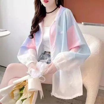 Women Lightweight Coat UV Protection Thin Jackets Quick Dry Breathable Sunscreen Coat Matching Chic Hoodie Sweet Jacket XS зелёный