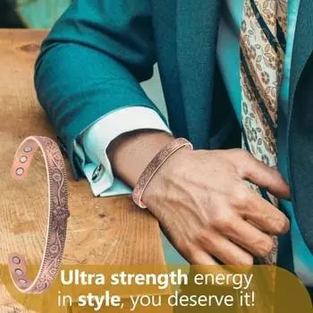 Женский магнитный браслет с тиснением в виде цветка сливы, регулируемый открытый браслет, способствующий циркуляции энергии, медь