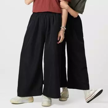 Women Men Elastic Waist Casual Baggy Straights Pants Unisex Trousers L