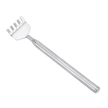 Women Men Portable Massager Hand Back Scratcher Stainless Steel Retractable Itch Scratcher One Size
