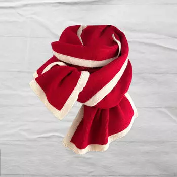 Women Men Scarf 69 Casual Valentine s Day Gift Long Fashion Knit красный