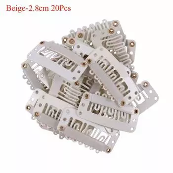 Women Metal With Rubber U Shape Hair Snap Clips Weave Toupee Clips Hair Extension Clips Wig Clips 2.8 cm
