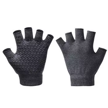 Women Non-Slip Yoga Gloves Breathable Fitness Pilates Half Finger Glove Sport Outdoor Cycling Fishing Workout Mittens For Gym