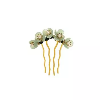 Women Pearl Disk Hair Headwear Hanfu Hair Accessories U Shaped Hairpin Hair Fork Flowers Hair Stick
