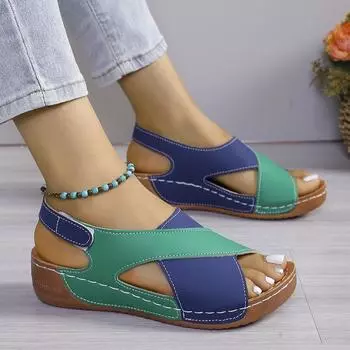 Women Platform Sandals Summer New Mix Color Sandals Luxury Designer Shoes for Women Casual Beach Sandals Sandalias De Mujer 36