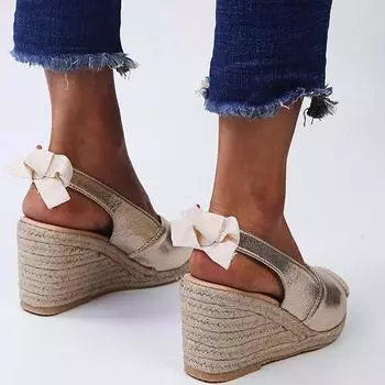 Women Platform Wedge Sandals Summer Shoes for Women Large Size Wedge Buckle Belt Serpentine Open Toe High Heel Zapatos De Mujer 36