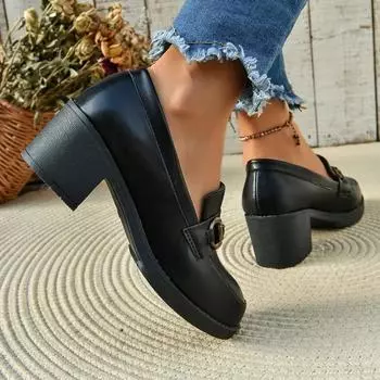 Women Pumps Pointed Toe Sexy Solid Color 2024 New High Quality Shoes Fashion High Heels Outdoors Female High Heels Party Shoes 35 чёрный