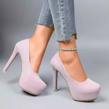 Women Pumps Stiletto Sexy High Heels Women 2025 New Summer Casual Plus Size Pumps Platform Luxury Wedding Shoes Zapatos De Mujer 35