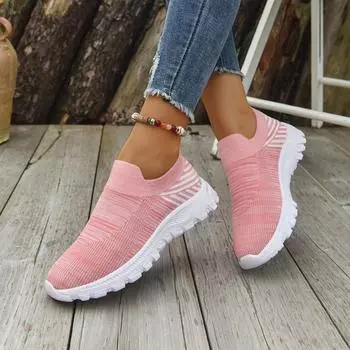 Women Retro Breathable Mesh Sneakers Retro Lightweight Retro Women Shoes Women Fashion Light Casual Shoes Slip-on Couple Shoes 36