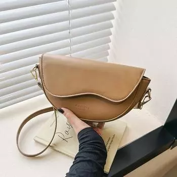 Women s 2023 Winter Casual Saddle Crossbody & Underarm Bag - Trendy, Niche Fashion чёрный