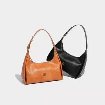 Women s 2024 new niche design pillow high-end sense fashion casual single shoulder underarm dumpling bag коричневый