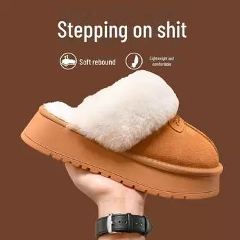 Women s 2024 Waterproof Snow Boots & Fur Slippers for Autumn/Winter Outdoor & Home Use 36 (Standard Sports Shoe Size)