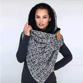 Women s And Winter Casual Fashion Thickened Warm Shawl Printed Scarf One Size